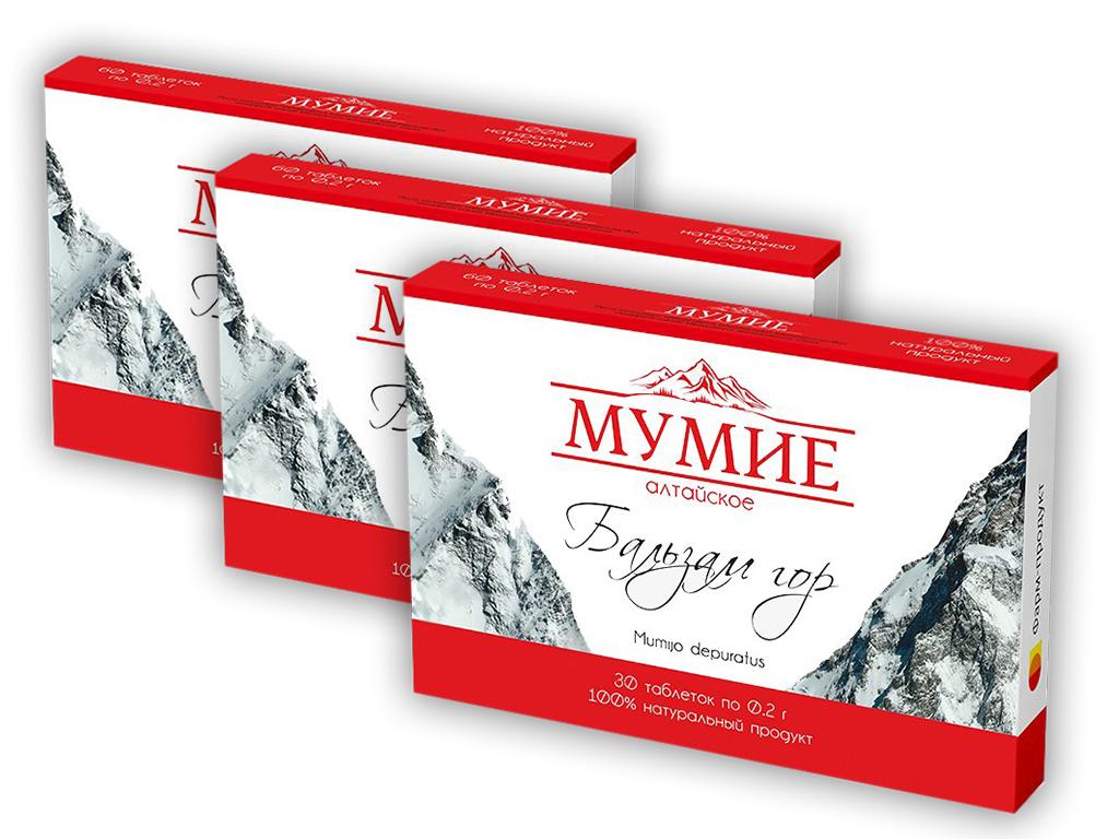 3 x 30 Tabl Mumijo Altai Bergbalsam Mumio Mumie Hohe Qualität Shilajit
