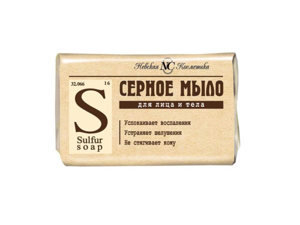 Schwefelseife Schwefel Seife gegen unreine Haut Akne Pickel Серное мыло 90 g