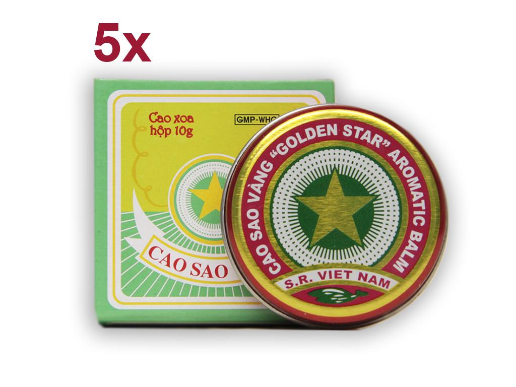 5 x 10 g Vietnamesische Balsam Golden Star