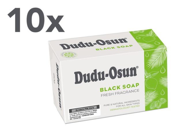 10 x 150 g Dudu-Osun schwarze Seife