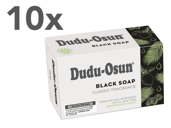 10 x 150 g Dudu-Osun schwarze Seife Classic fragrance