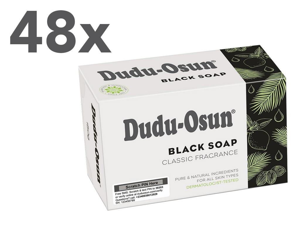 48 x 150 g Dudu-Osun schwarze Seife Classic fragrance