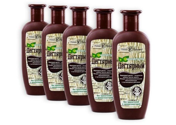 5 x 250 ml Shampoo mit Birkenteer Extrakt