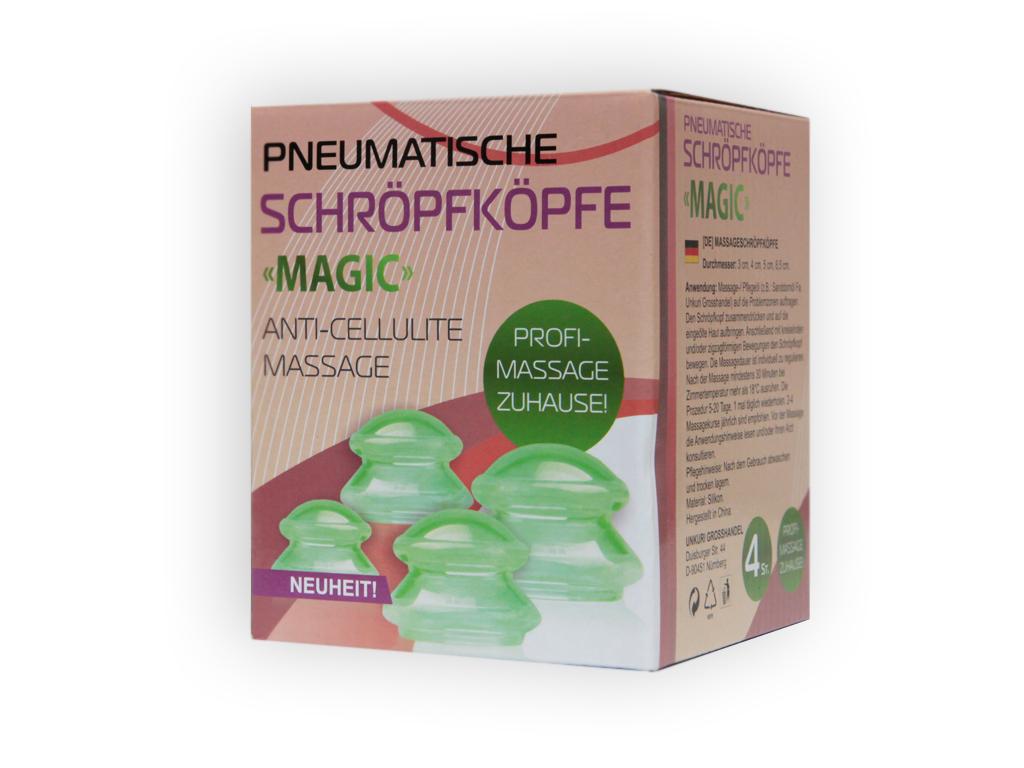 Schröpfen Set aus Silikon Magic Anti Cellulite Massage