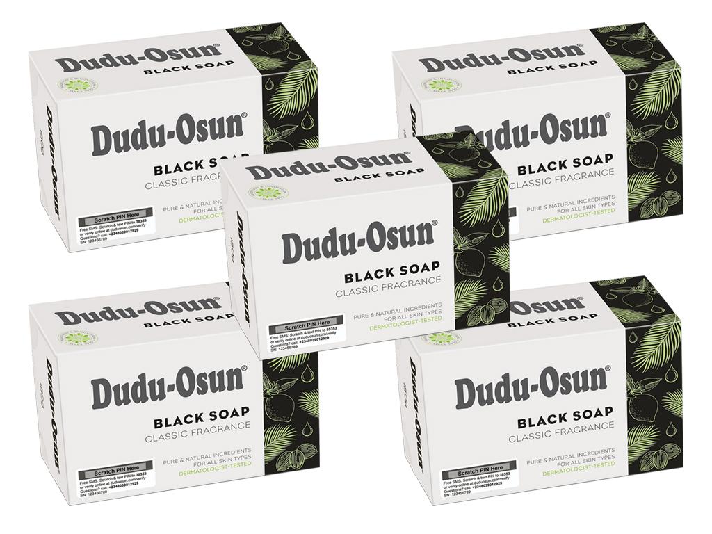 Dudu-Osun schwarze Seife Classic fragrance 5 x 150 g