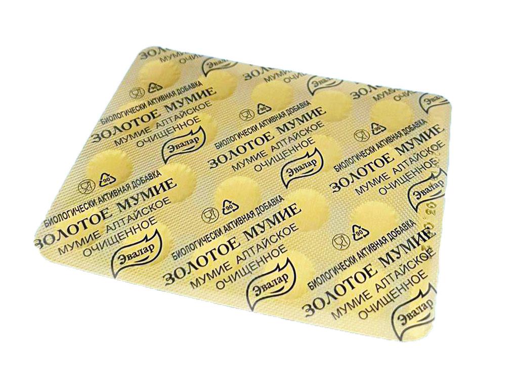 Mumijo Altaj Goldene Mumie Evalar 60 Tabletten je 200 mg