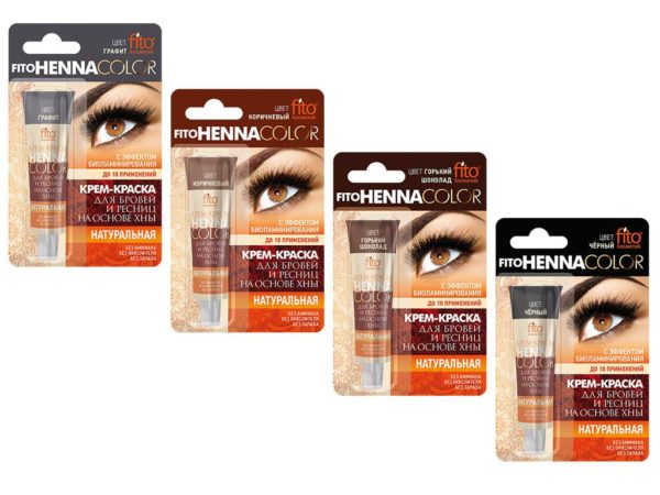 Cremefarbe für Augenbrauen und Wimpern Augenbrauenfarbe Henna 5 ml