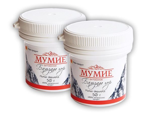 Mumijo Altai Bergbalsam Paste gereinigt Shilajit Mumio Mumie 2 x 50 g