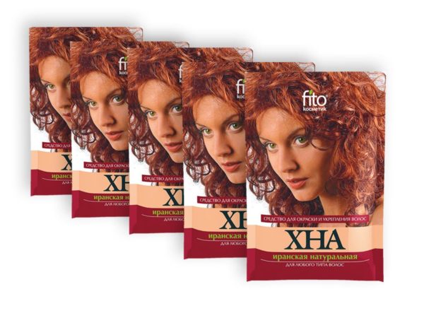 Henna natürliche Haarfarbe 5 x 25 g