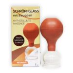 Schröpfglas mit Saugball 4 cm
