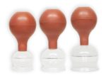 Schröpfgläser Set mit Saugball 4 cm 5 cm 6 cm