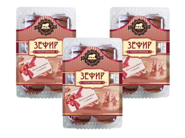 Schaumzuckerware mit Vanillegeschmack in Schokoglasur 3 x 450 g