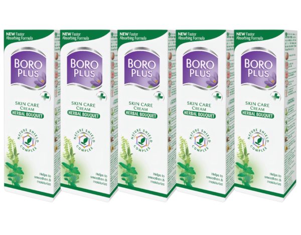 Boro Plus Kräuterstrauß Hautpflegecreme 5 x 25 ml