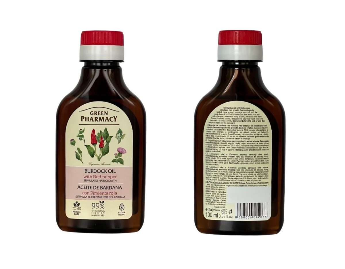 Klettenwurzelöl mit rotem Pfeffer Haaröl Haarwachstum 100 ml