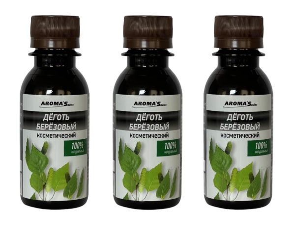 Kosmetischer Birkenteer Birkenöl Tar 3 x 100 ml