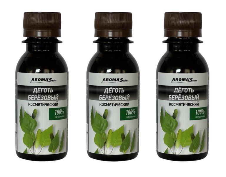 Kosmetischer Birkenteer Birkenöl Tar 3 x 100 ml