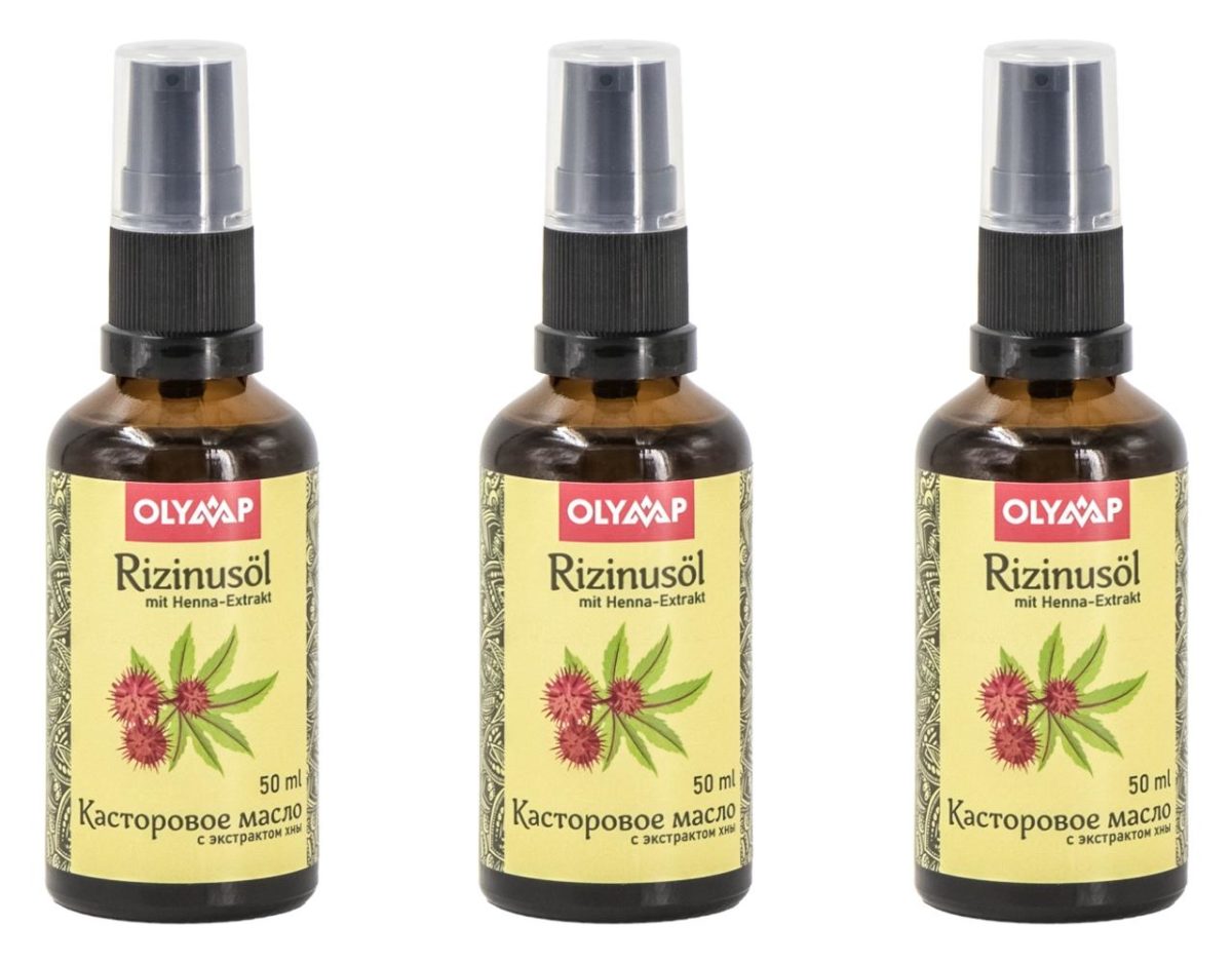 Rizinusöl mit Henna Extrakt 3 x 50 ml