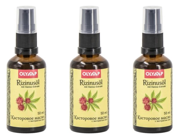 Rizinusöl mit Henna Extrakt 3 x 50 ml
