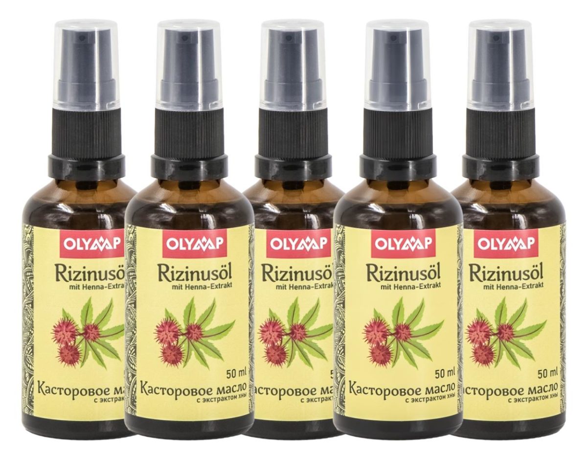 Rizinusöl mit Henna Extrakt 5 x 50 ml