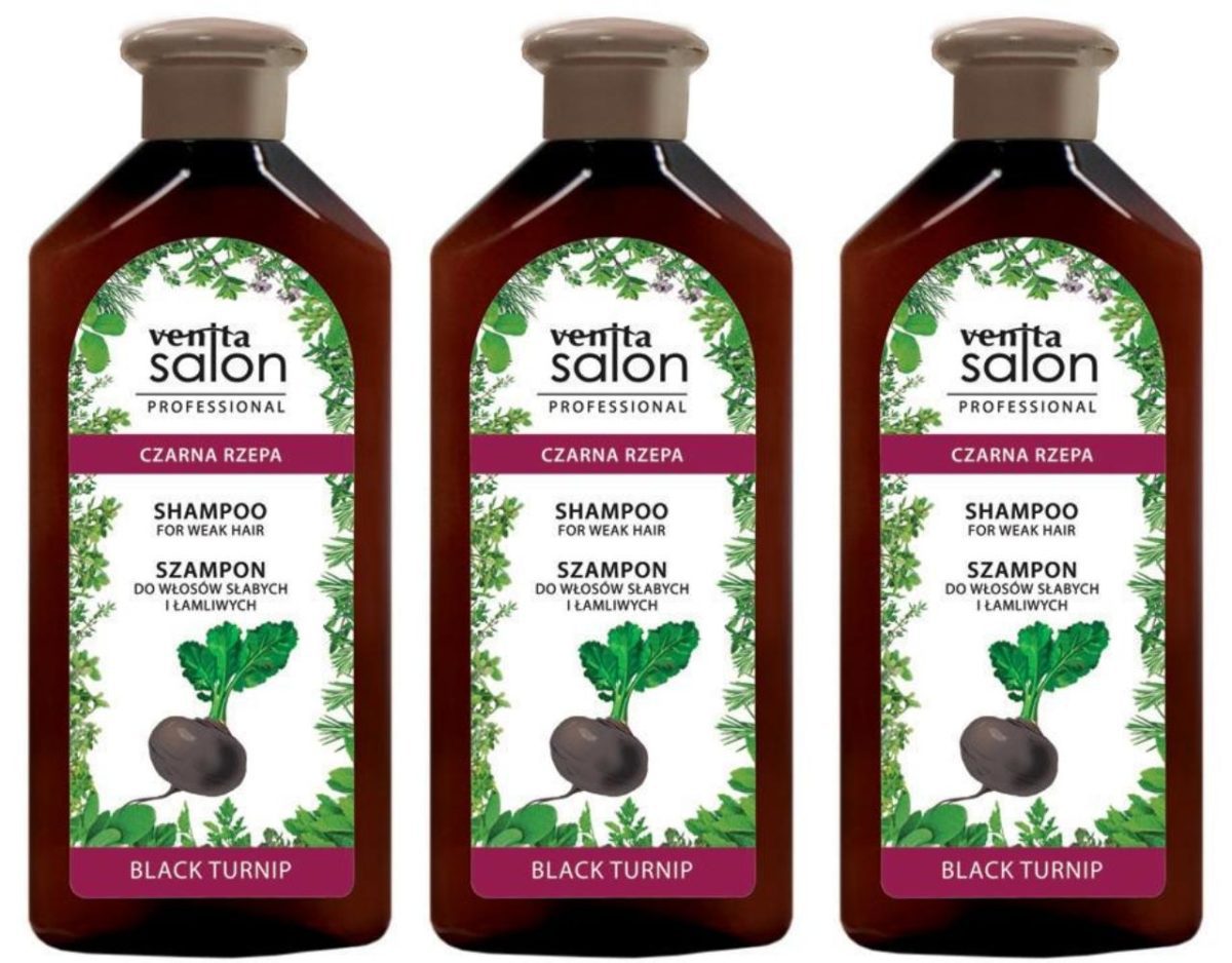 Shampoo schwarze Rübe für schwaches Haar 3 x 500 ml