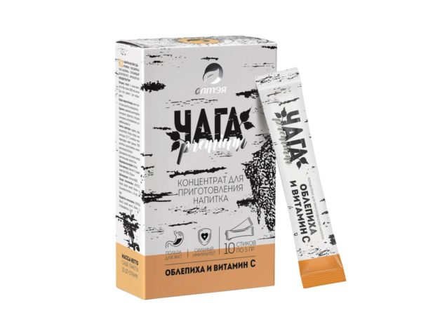 Chaga mit Sanddorn & Vitamin C 10 x 5 g