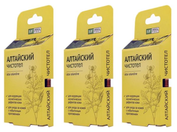 Warzenmittel Altai Schöllkraut Warzenentfern Celandine 3 x1,5 ml