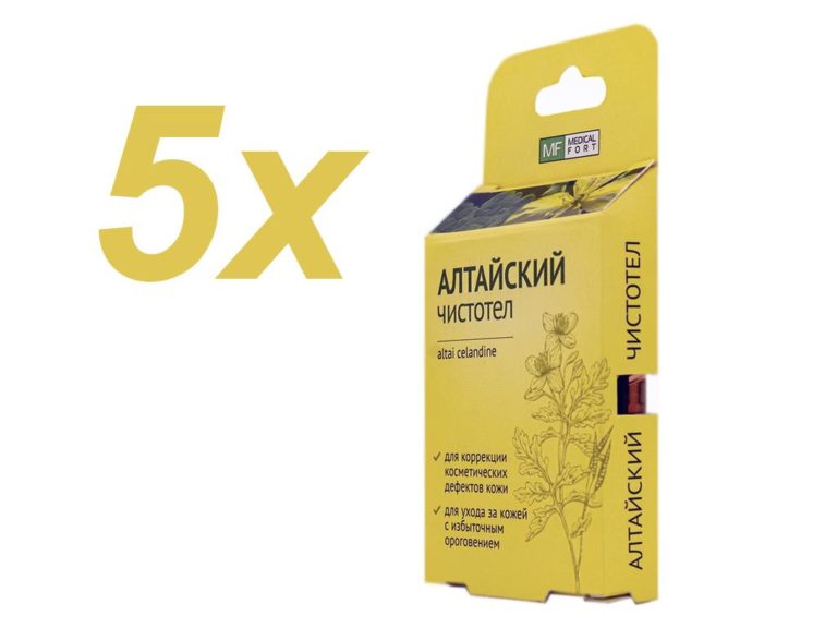 Warzenmittel Altai Schöllkraut Warzenentfern Celandine 5 x 1,5 ml