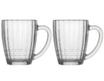 Bierkrug Nostalgie transparent 2 x 500 ml