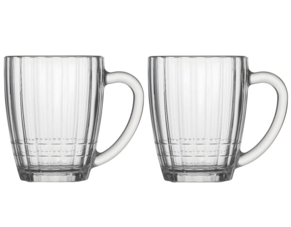 Bierkrug Nostalgie transparent 2 x 500 ml