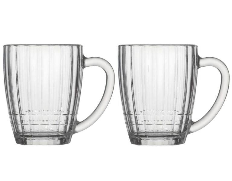 Bierkrug Nostalgie transparent 2 x 500 ml