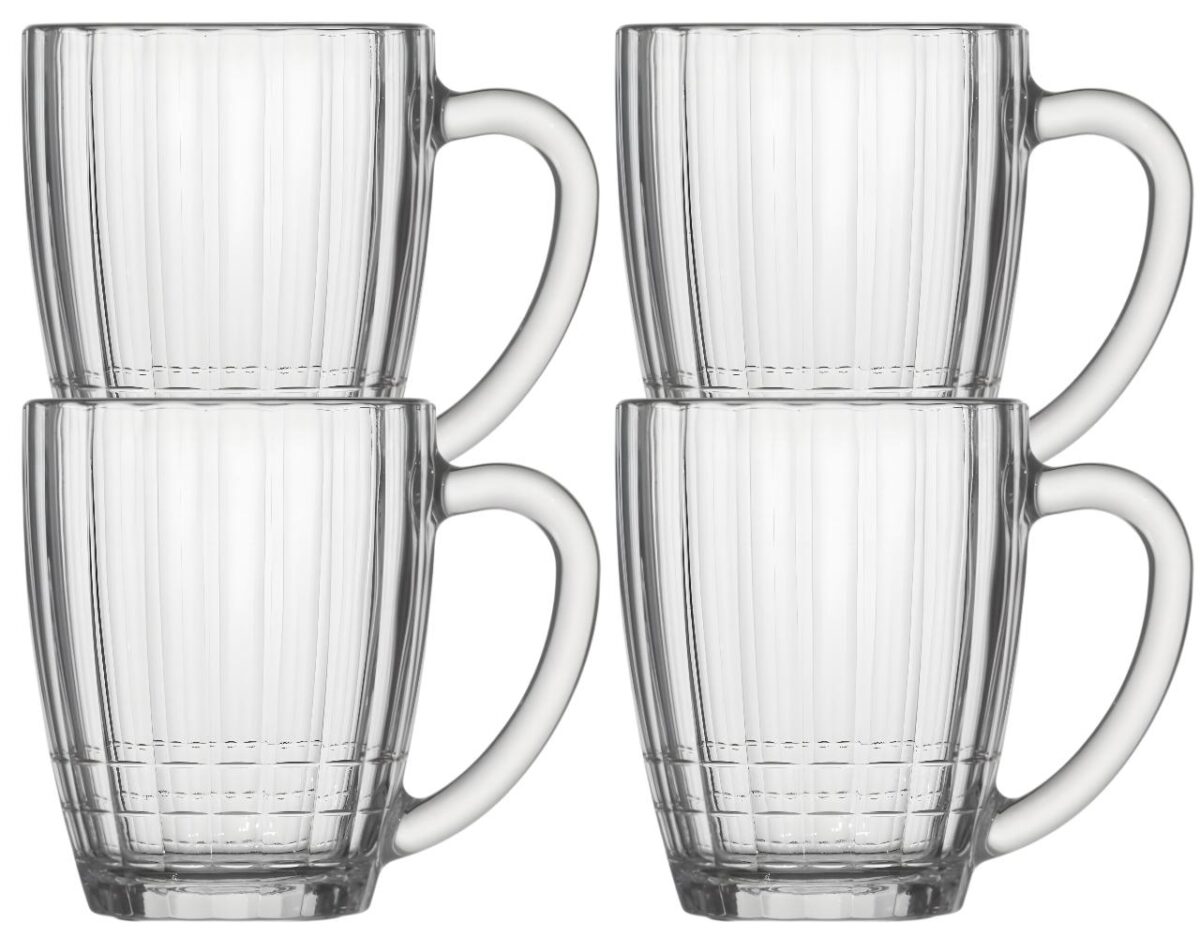 Bierkrug Nostalgie transparent 4 x 500 ml