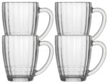 Bierkrug Nostalgie transparent 4 x 500 ml