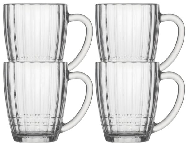 Bierkrug Nostalgie transparent 4 x 500 ml
