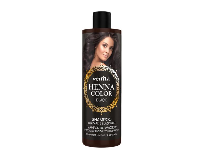 Henna Color Shampoo Black für schwarzes Haar 300 ml
