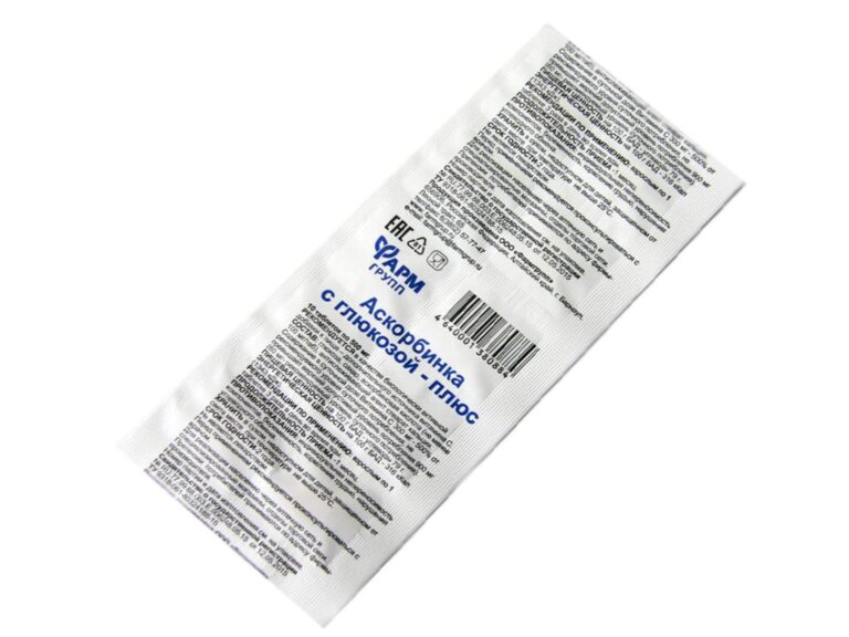 Ascorbinsäure mit Glucose Plus Vitamin C Farmgrupp 10 Tabletten