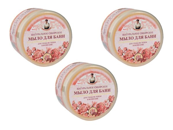 Seife für Sauna natürliche sibirische blumig 3 x 500 ml