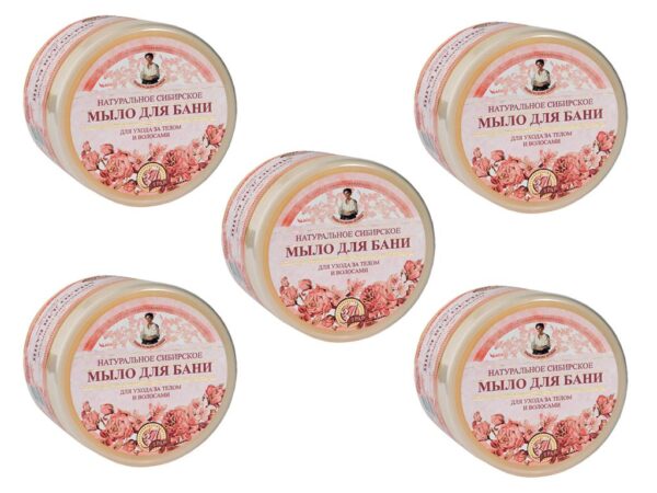 Seife für Sauna natürliche sibirische blumig 5 x 500 ml