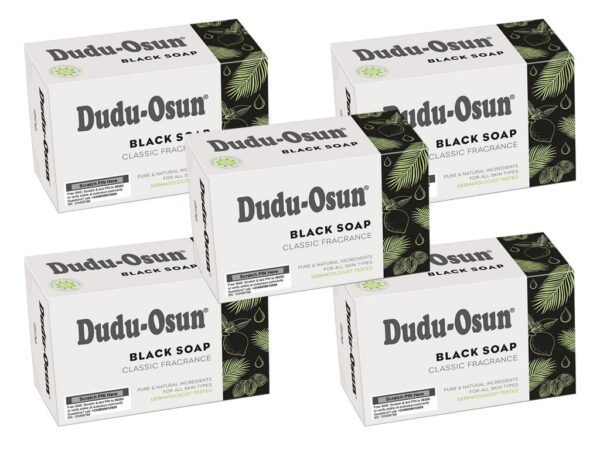 Schwarze Seife Dudu Osun Classic fragrance 5 x 150 g