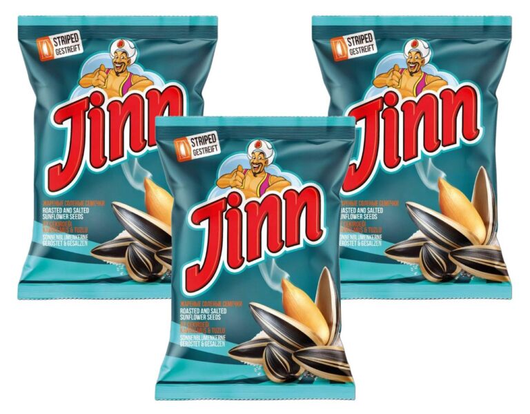 Sonnenblumenkerne Jinn Striped Salt geröstet und gesalzt ungeschält 3 x 300 g