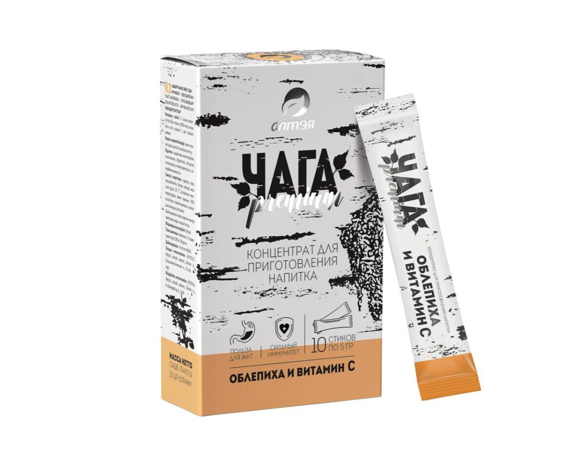 Chaga mit Sanddorn & Vitamin C 2 - 10 x 5 g