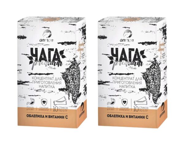 Chaga mit Sanddorn & Vitamin C 2 - 10 x 5 g