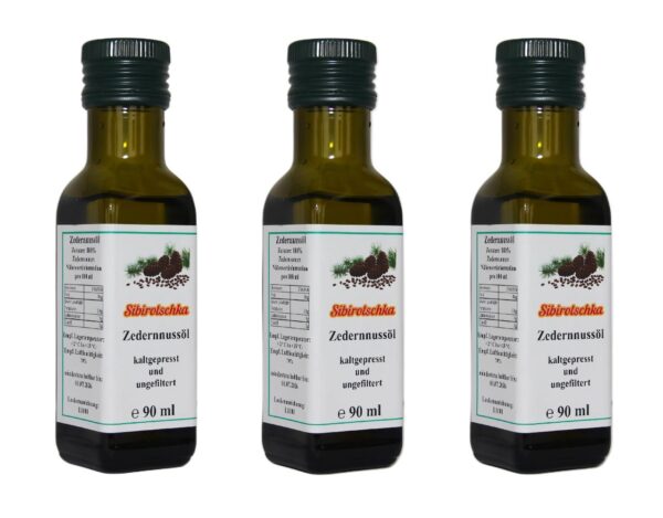 Zedernnussöl Sibirotschka 3 x 90 ml