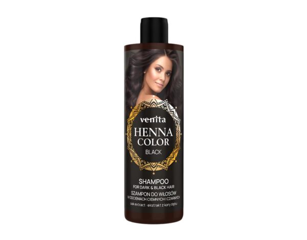 Henna Color Shampoo Black für schwarzes Haar 300 ml
