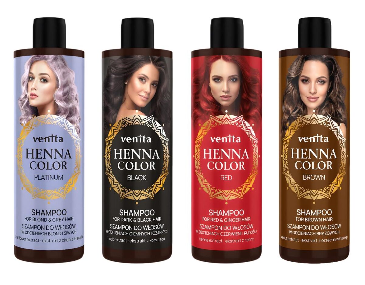 Henna Color Shampoo Black für schwarzes Haar 300 ml