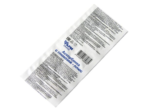 Ascorbinsäure mit Glucose Plus Vitamin C Farmgrupp 10 Tabletten