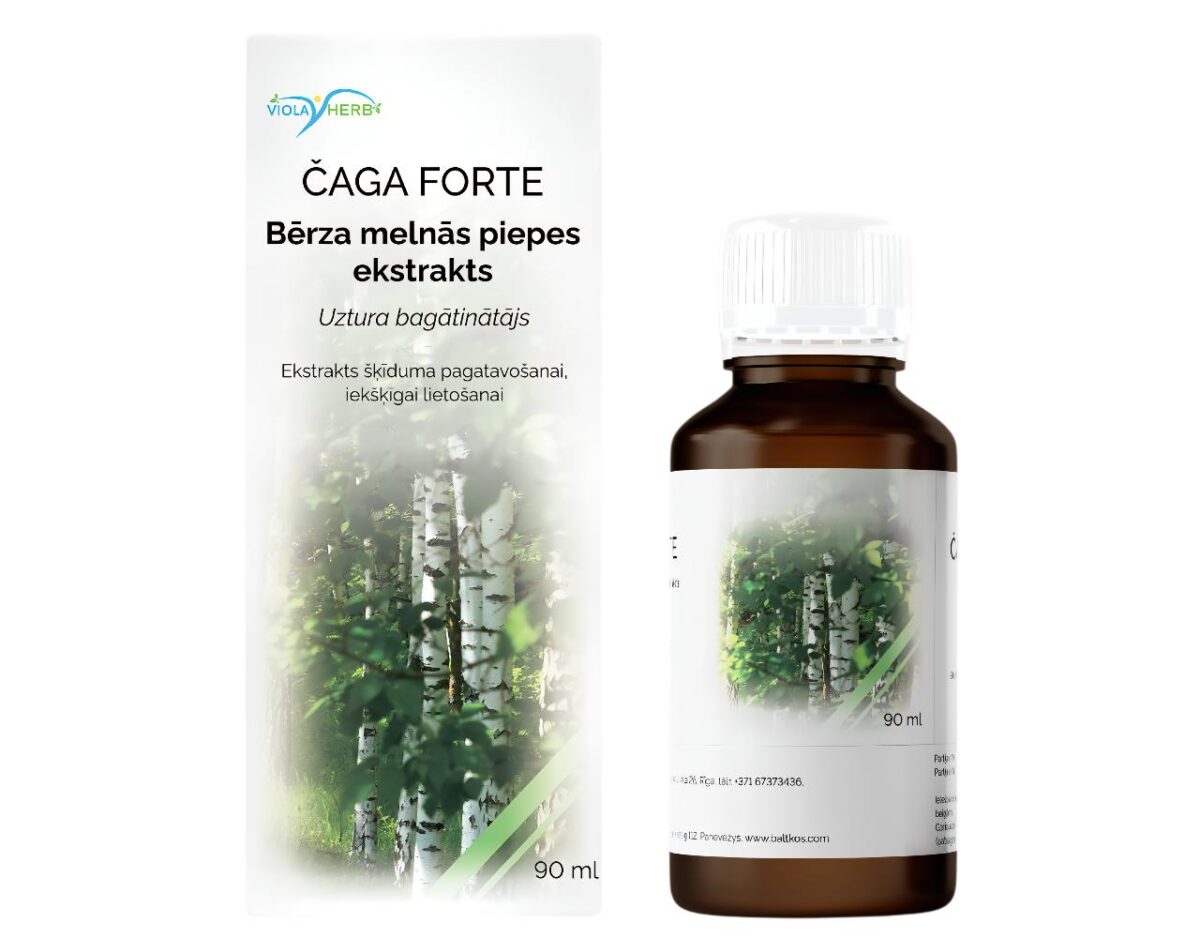 Chaga Forte Extrakt 1:1 Konzentrat Inonotus obliquus 3 x 90 ml
