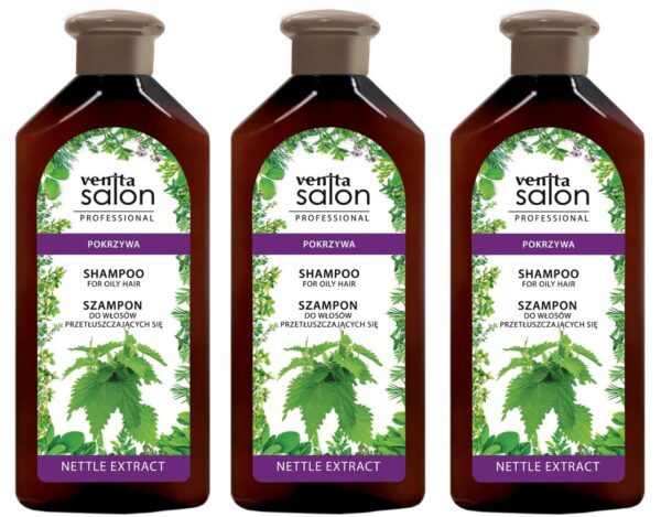 Shampoo Brennnessel Kräuter für fettiges Haar 3 x 500 ml