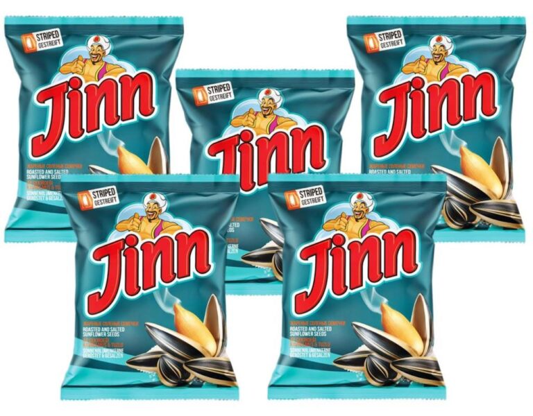 Sonnenblumenkerne Jinn Striped Salt geröstet und gesalzt ungeschält 5 x 300 g