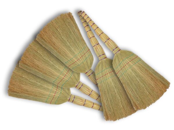 Strohbesen Reisstrohbesen Handfeger Hofbesen Stallbesen Straßenbesen 5 x 88 cm