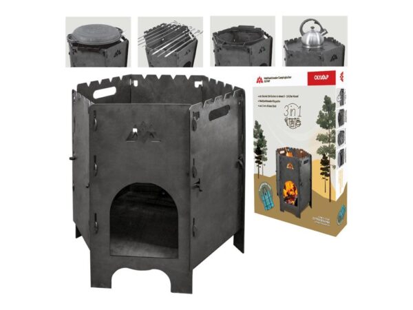 Multifunktionaler Campingkocher für 8-16 L Kessel